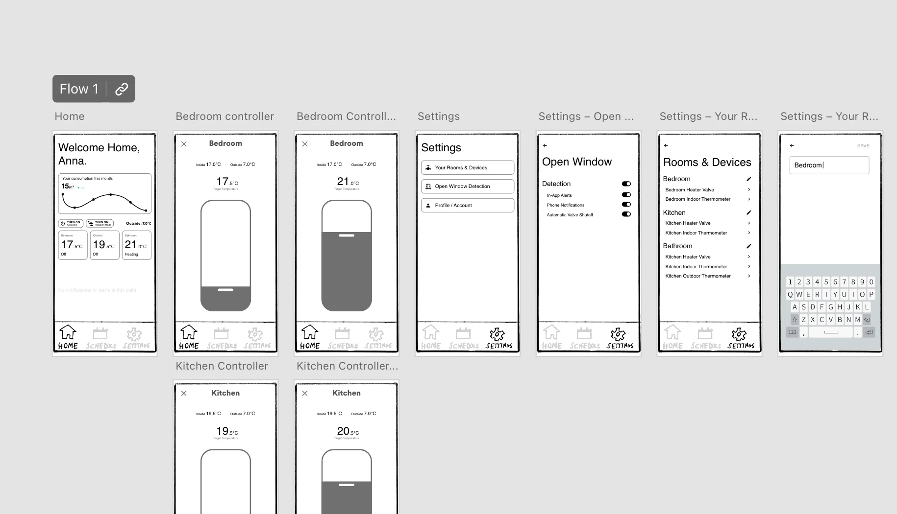lo-fi prototype of the app lo-fi prototype of the app